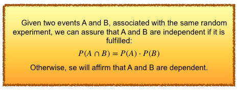 Bioprofe | Exercises of Physics, Chemistry and Mathematics | Mathematics | Probability