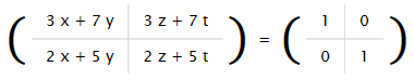 Exámenes con ejercicios de física, química y matemáticas | Inversa de una Matriz