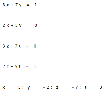 Exámenes con ejercicios de física, química y matemáticas | Inversa de una Matriz